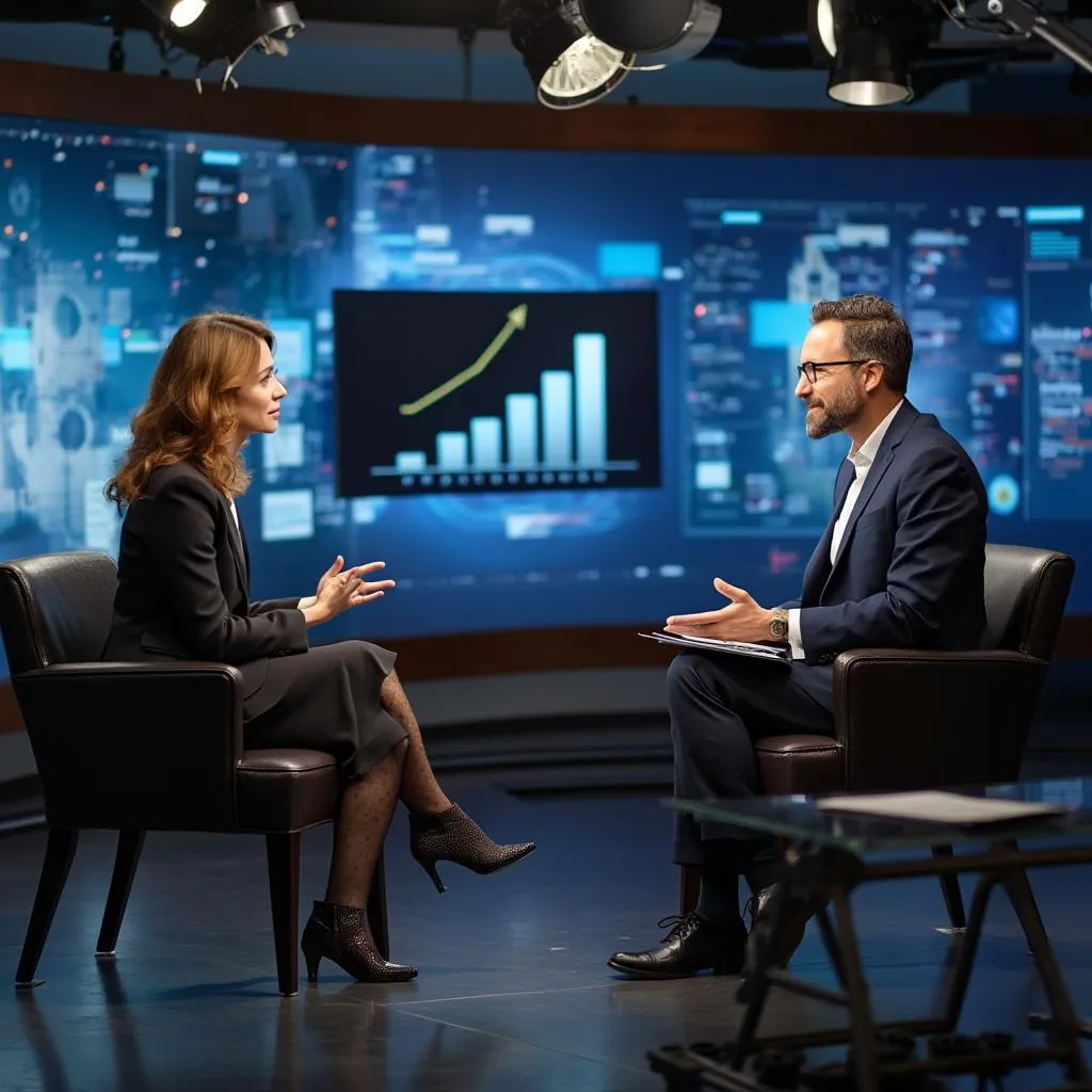 Entrevista en televisión empresarial